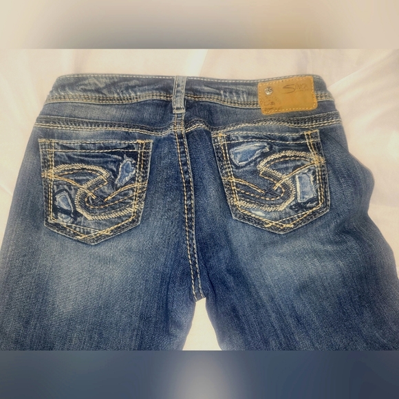 Tuesday Low Rise Silver Jeans - Picture 3 of 7